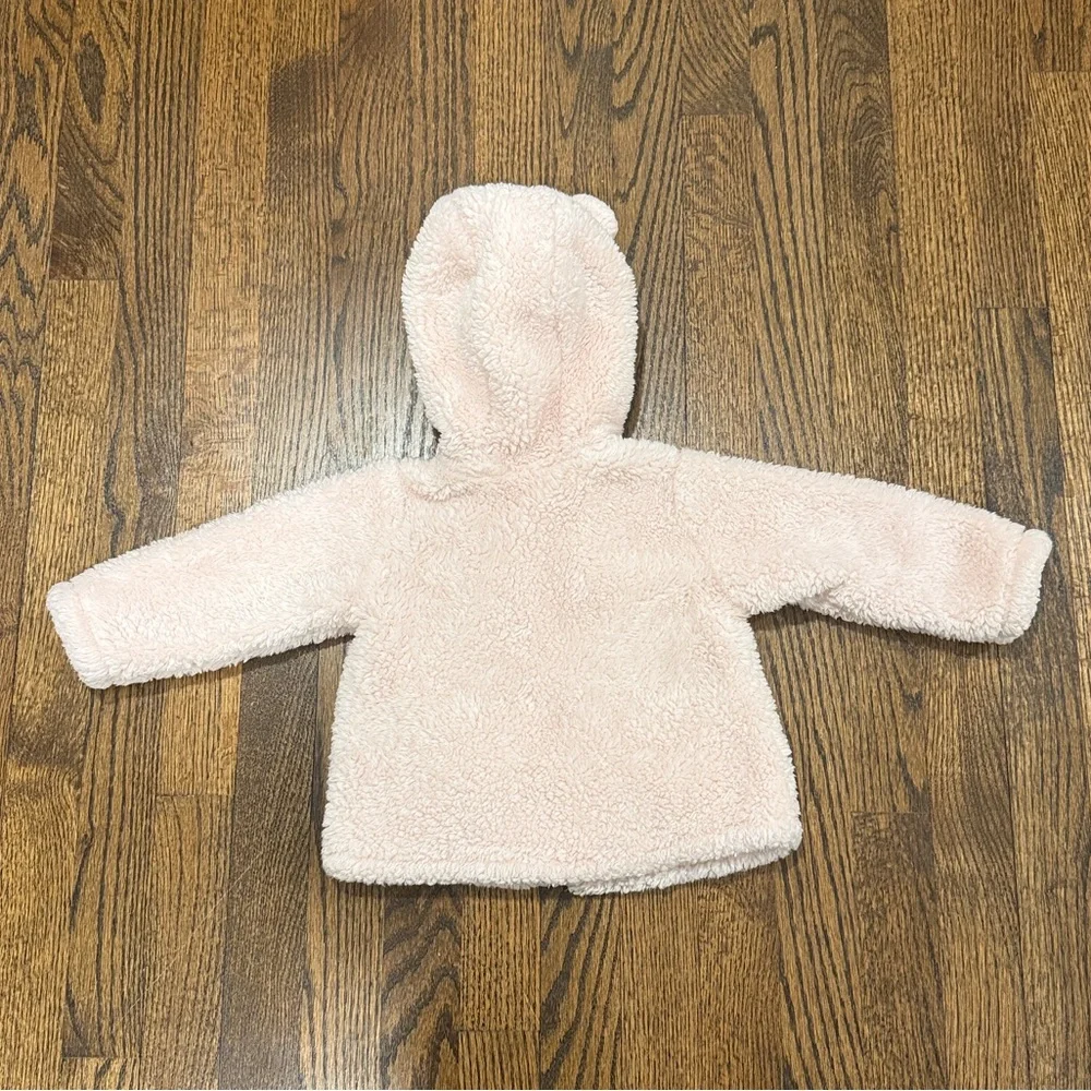 Pink Fleece Hooded Jacket Toddler Girls 18 Months